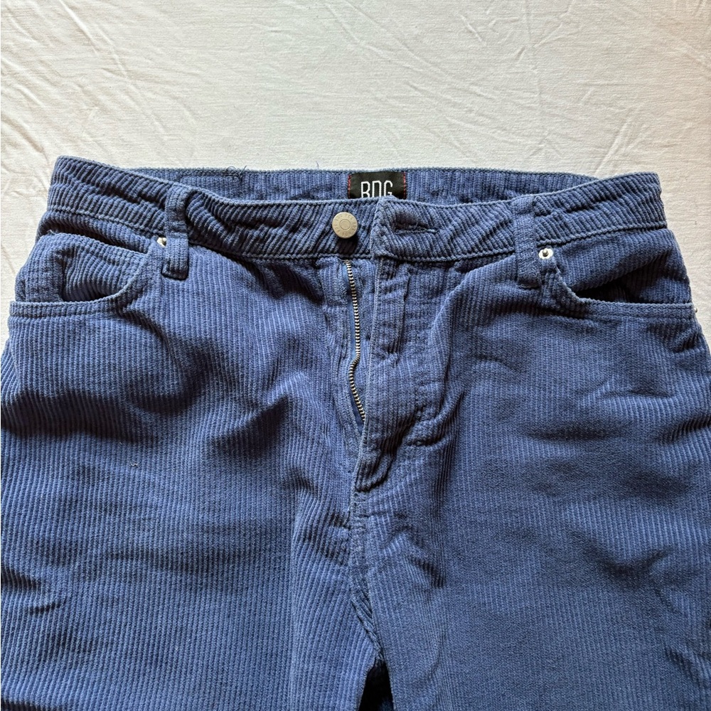 BDG High-Rise Blue Corduroy Pants